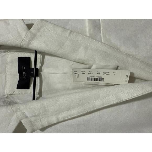 J.Crew Women's White Linen Blazer Size 2, NWT - Picture 2 of 5
